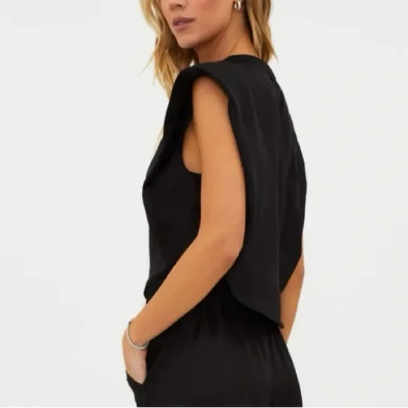 BEACH RIOT DUNES TEE, SHADOW SATIN BLACK - XL - Picture 4 of 7